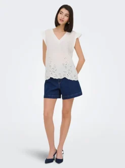 JDYVALERIE Cintura alta Corte regular Shorts de ciudad