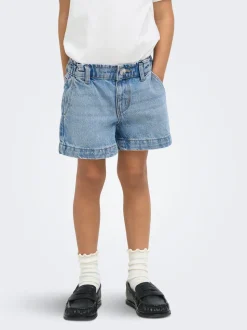 KMGCOMET Cintura media Corte wide leg Shorts vaqueros