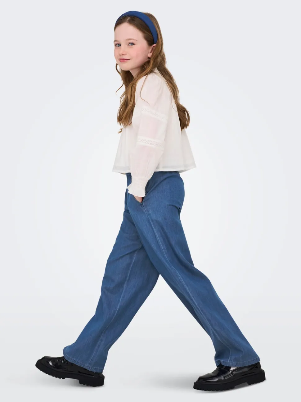 KOGBEA Corte wide leg Vaqueros