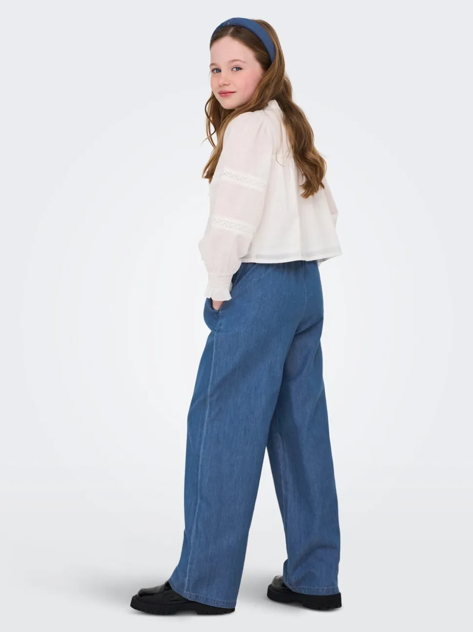 KOGBEA Corte wide leg Vaqueros