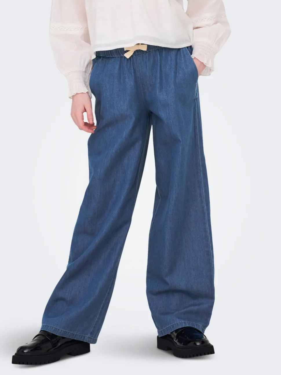 KOGBEA Corte wide leg Vaqueros