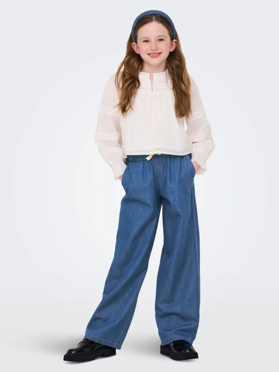 KOGBEA Corte wide leg Vaqueros