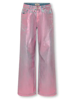 KOGCOBAIN Corte wide leg Largo hasta los tobillos Vaqueros
