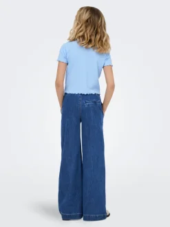 KOGDEIA Cintura alta Corte wide leg Vaqueros