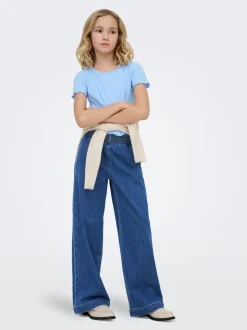 KOGDEIA Cintura alta Corte wide leg Vaqueros