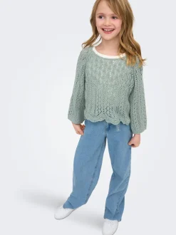 KOGFREE Cintura media Corte wide leg Vaqueros