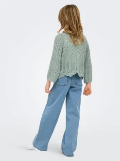 KOGFREE Cintura media Corte wide leg Vaqueros
