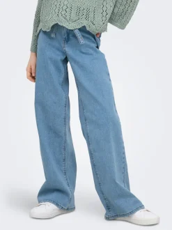 KOGFREE Cintura media Corte wide leg Vaqueros