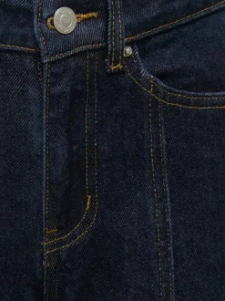 KOGHOPE Cintura alta Corte wide leg Largo hasta los tobillos Vaqueros