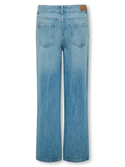 KOGLOPEZ Cintura baja Corte wide leg Largo hasta los tobillos Vaqueros