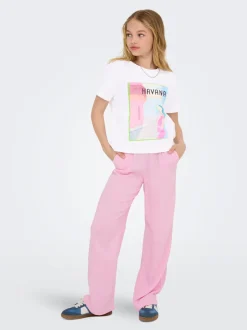 KOGSIESTA Corte straight Lino Pantalones