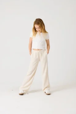 KOGSIESTA Corte straight Lino Pantalones