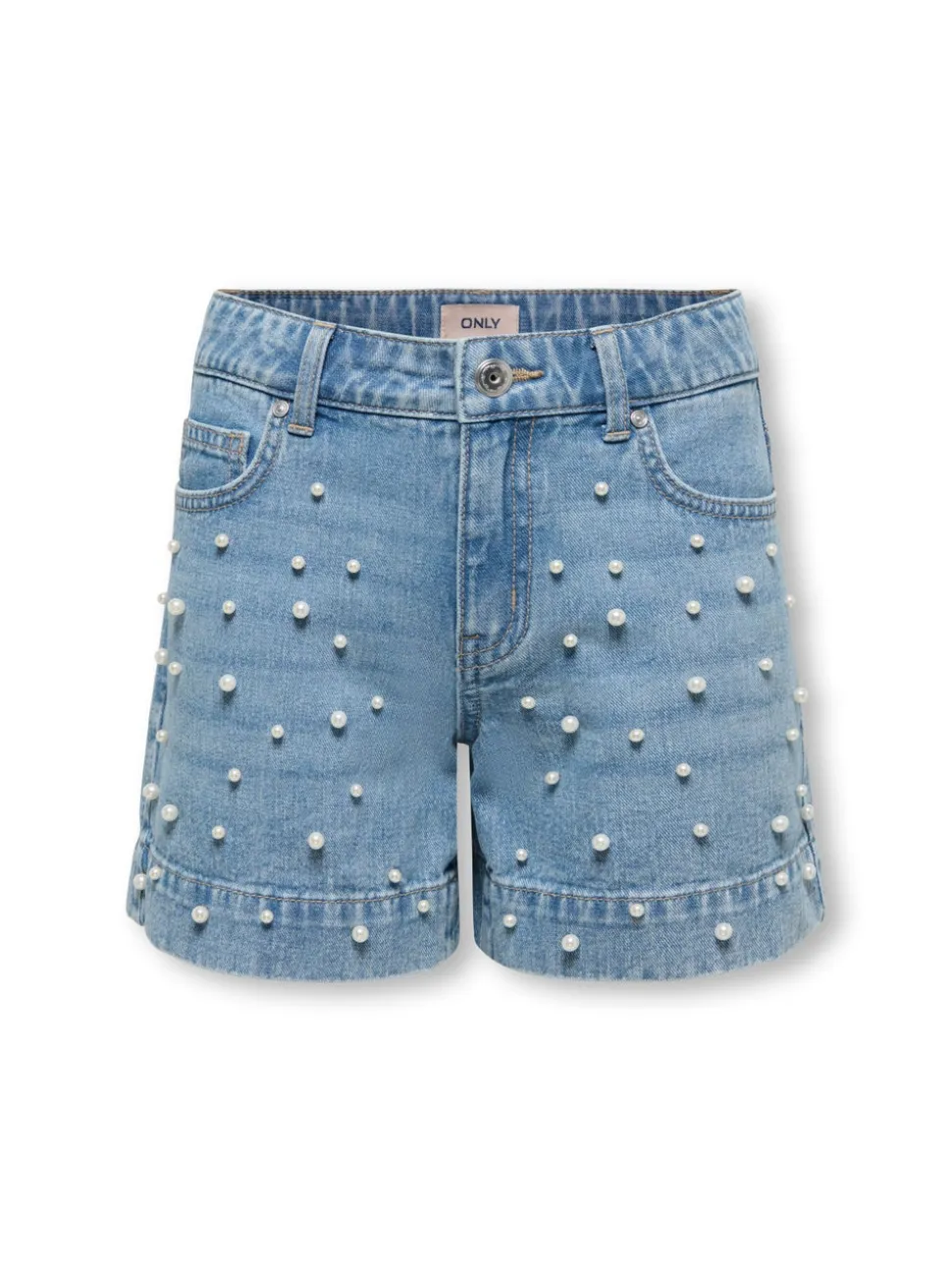 KOGVERA Cintura media Corte regular Shorts vaqueros
