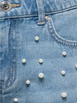 KOGVERA Cintura media Corte regular Shorts vaqueros