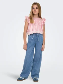 KOGYASMIN Cintura media Corte wide leg Vaqueros