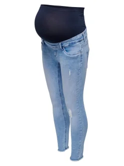 OLMBLUSH Cintura media Corte skinny Largo hasta los tobillos Vaqueros