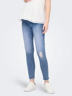 OLMBLUSH Cintura media Corte skinny Largo hasta los tobillos Vaqueros