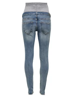 OLMBLUSH Cintura media Corte skinny Largo hasta los tobillos Vaqueros