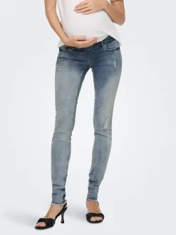 OLMBLUSH Cintura media Corte skinny Largo hasta los tobillos Vaqueros