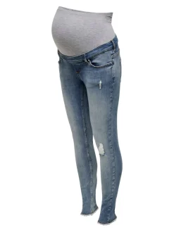 OLMBLUSH Cintura media Corte skinny Largo hasta los tobillos Vaqueros