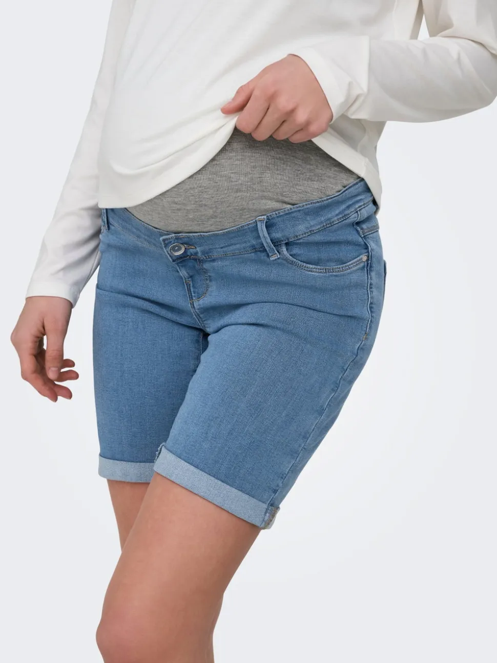 OLMRAIN Corte bodycon Shorts vaqueros