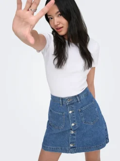 ONLAMAZING Denim Falda vaquera Falda corta