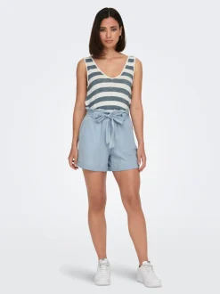 ONLBEA Cintura alta Corte regular Shorts vaqueros