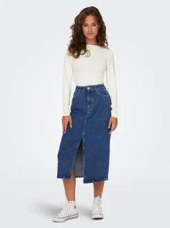 ONLBIANCA Denim Falda vaquera Falda midi