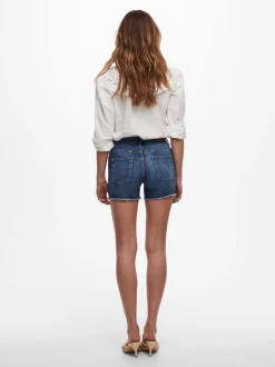 ONLBLUSH Cintura media Corte regular Shorts vaqueros