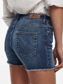 ONLBLUSH Cintura media Corte regular Shorts vaqueros