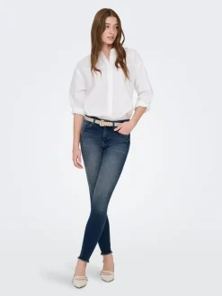 ONLBLUSH Cintura media Corte skinny Largo hasta los tobillos Vaqueros