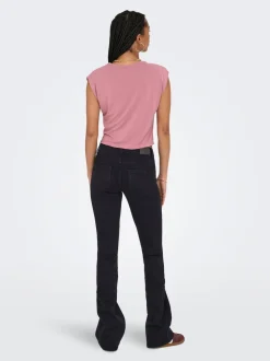 ONLBLUSH Cintura baja Corte flared Vaqueros