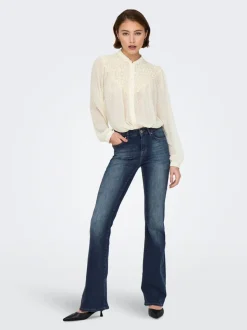 ONLBLUSH Cintura media Corte flared Vaqueros