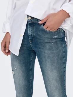 ONLBLUSH Cintura media Corte skinny Largo hasta los tobillos Vaqueros