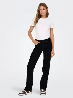 ONLBLUSH Cintura media Corte straight Vaqueros