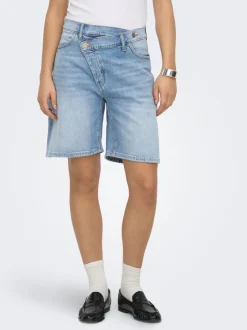 ONLCROSSOVER Cintura media Corte regular Shorts vaqueros