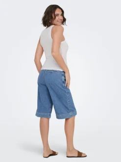 ONLDAVINA Cintura media Corte regular Shorts vaqueros