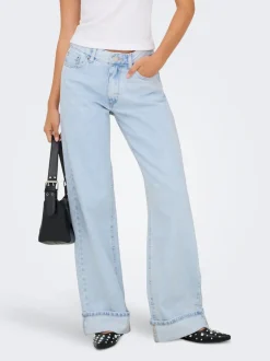 ONLELLA Cintura media Corte wide leg Vaqueros