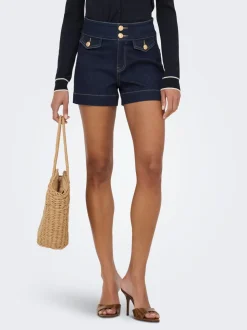 ONLEMILIA Cintura alta Corte regular Shorts vaqueros