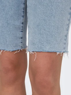 ONLEMILY Cintura alta Corte straight Shorts vaqueros