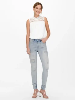 ONLFOREVER Cintura alta Corte skinny Vaqueros