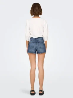 -ONLGABI Cintura alta Corte regular Shorts vaqueros