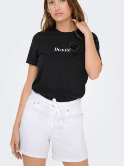 ONLGIANNA Cintura media Corte regular Shorts vaqueros