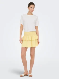 ONLGOA Lino Falda Falda corta