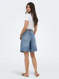ONLHOLLIE Cintura alta Corte regular Shorts vaqueros