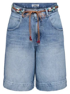 ONLHOLLIE Cintura alta Corte regular Shorts vaqueros