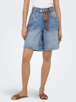 ONLHOLLIE Cintura alta Corte regular Shorts vaqueros