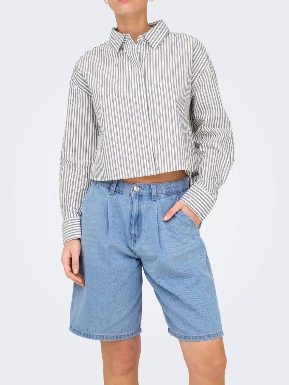 ONLIVY Corte wide leg Shorts vaqueros