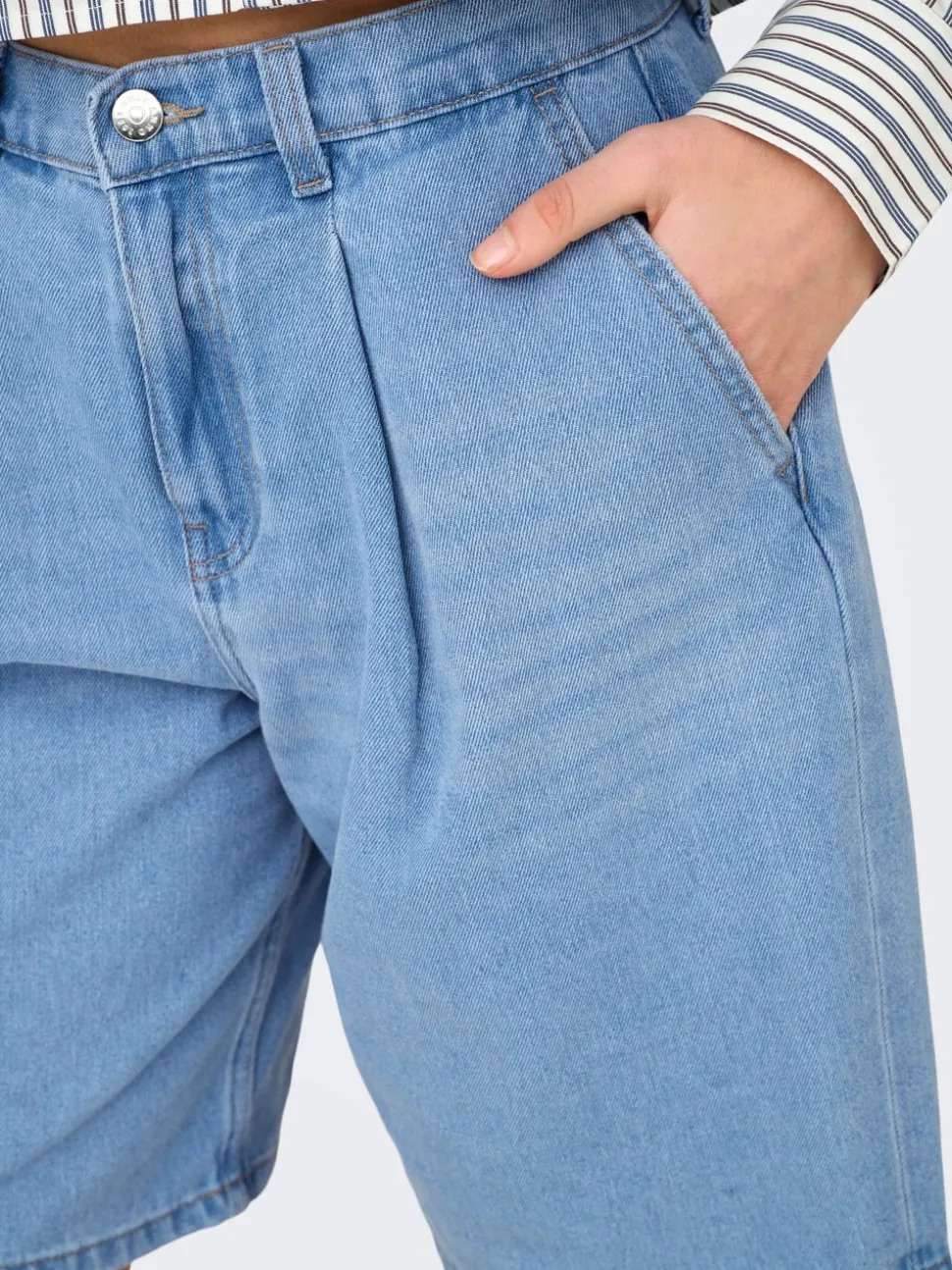 ONLIVY Corte wide leg Shorts vaqueros