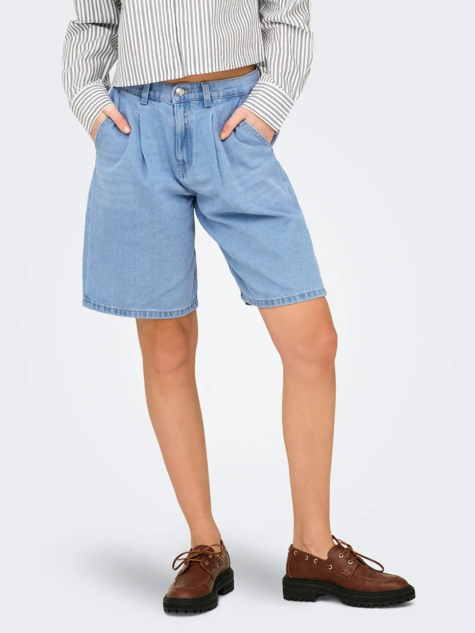 ONLIVY Corte wide leg Shorts vaqueros